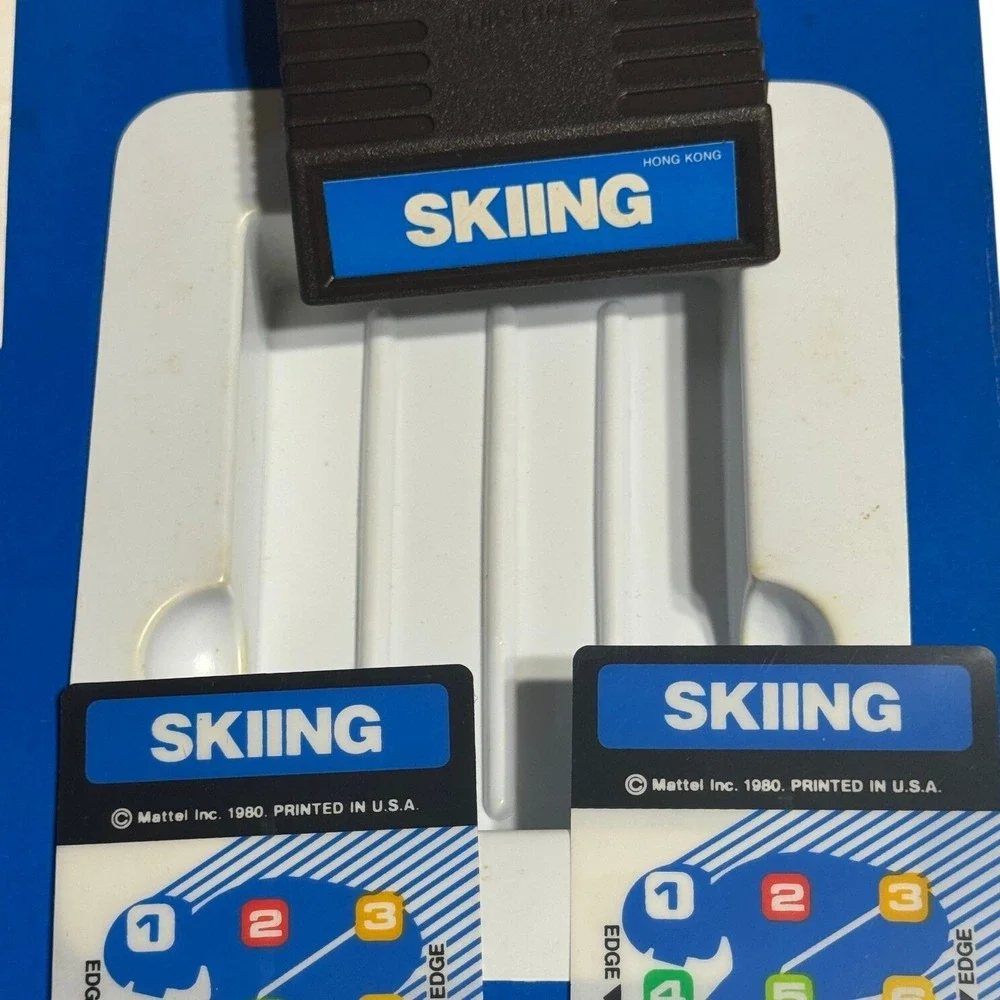 Mattel Electronics Skiing Intellivision Game CIB Vintage